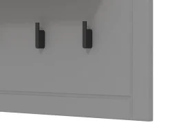 Attaccapanni > Dmora Appendiabiti Grigio Scuro Marrone Rovere set Fissaggio a Muro Incluso 4 Ganci 57h cm, Installazione a Muro - Mediglia Marrone Rovere, Grigio Scuro
