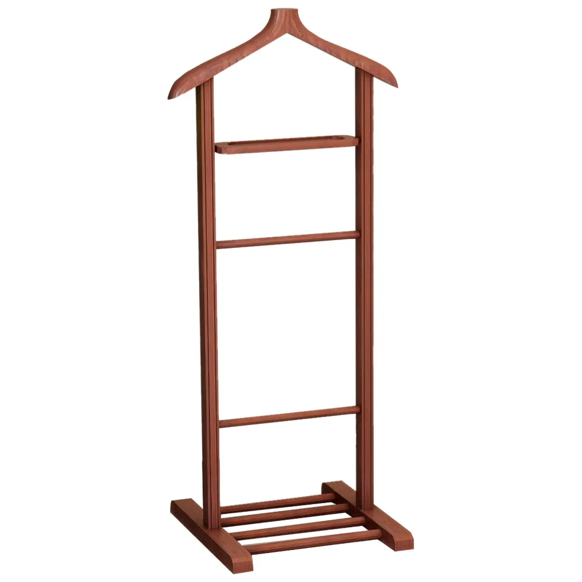 Appendiabiti Marrone Noce Installazione a Terra Sfumatura Colore Struttura Noce 120h cm, - Oulux