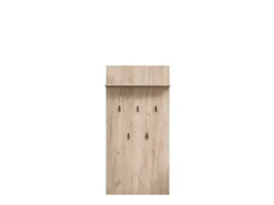 Appendiabiti Marrone Rovere Nero set Fissaggio a Muro Incluso 5 Ganci 137h cm, Installazione a Muro - Rovella