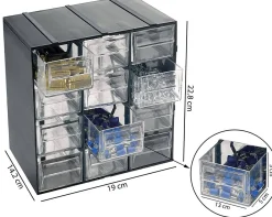 Armadio antracite slim 19x22h cm - Adorata