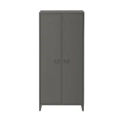 Armadi Multiuso 2 Ante > Dmora Armadio ardesia ante battenti 80x180h cm - Pezzaze Grigio Ardesia