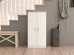Armadio bianco ante battenti 55x108h cm - Akimera
