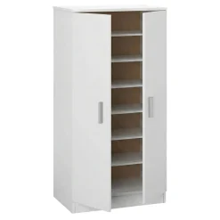 Armadio bianco ante battenti 55x108h cm - Akimera