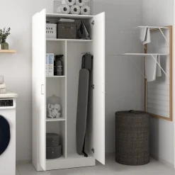 Armadi Multiuso 2 Ante|Camera Da Letto > Dmora Armadio 2 ante portascope 73x180h cm - Abadubidu Bianco