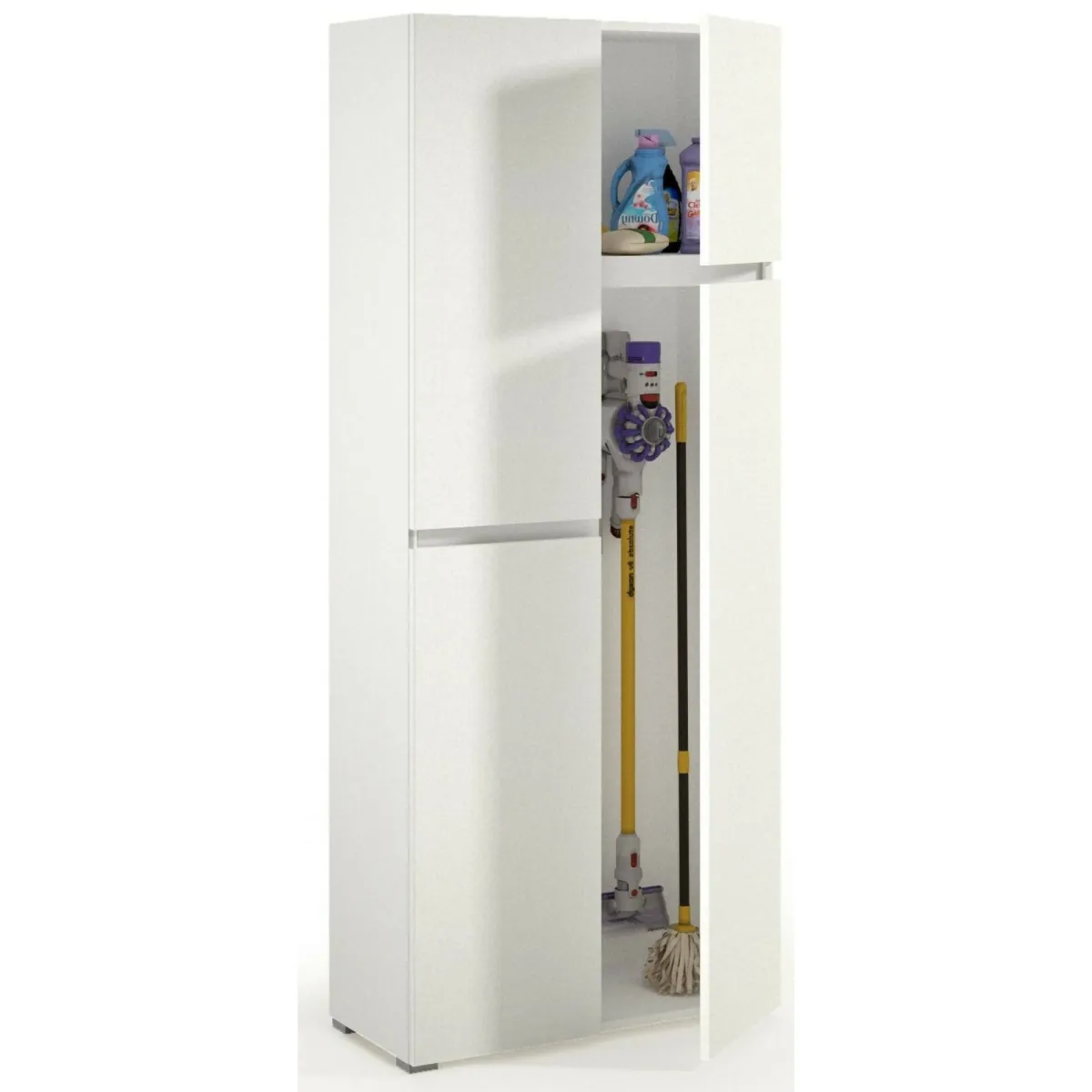 Altri Armadi Multiuso|Camera Da Letto > Dmora Armadio 4 ante 80x195h cm - Attiniaro Bianco