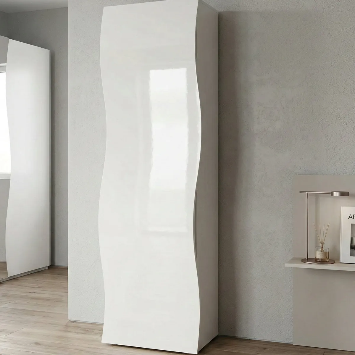 Armadi Multiuso 1 Anta|Camera Da Letto > Dmora Armadio colonna 63x187h cm - Azalea Bianco