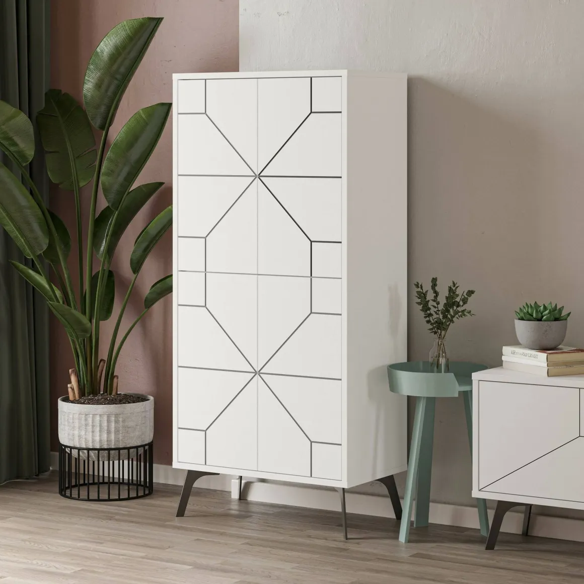 Armadio bianco colonna 62x136h cm - Bussola