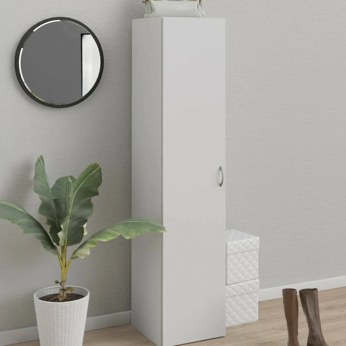 Armadio bianco ingresso 39x175h cm - Am