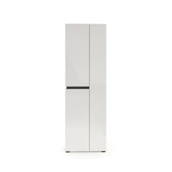 Armadio bianco lucido e nero salvaspazio 60x190h cm - Linfa