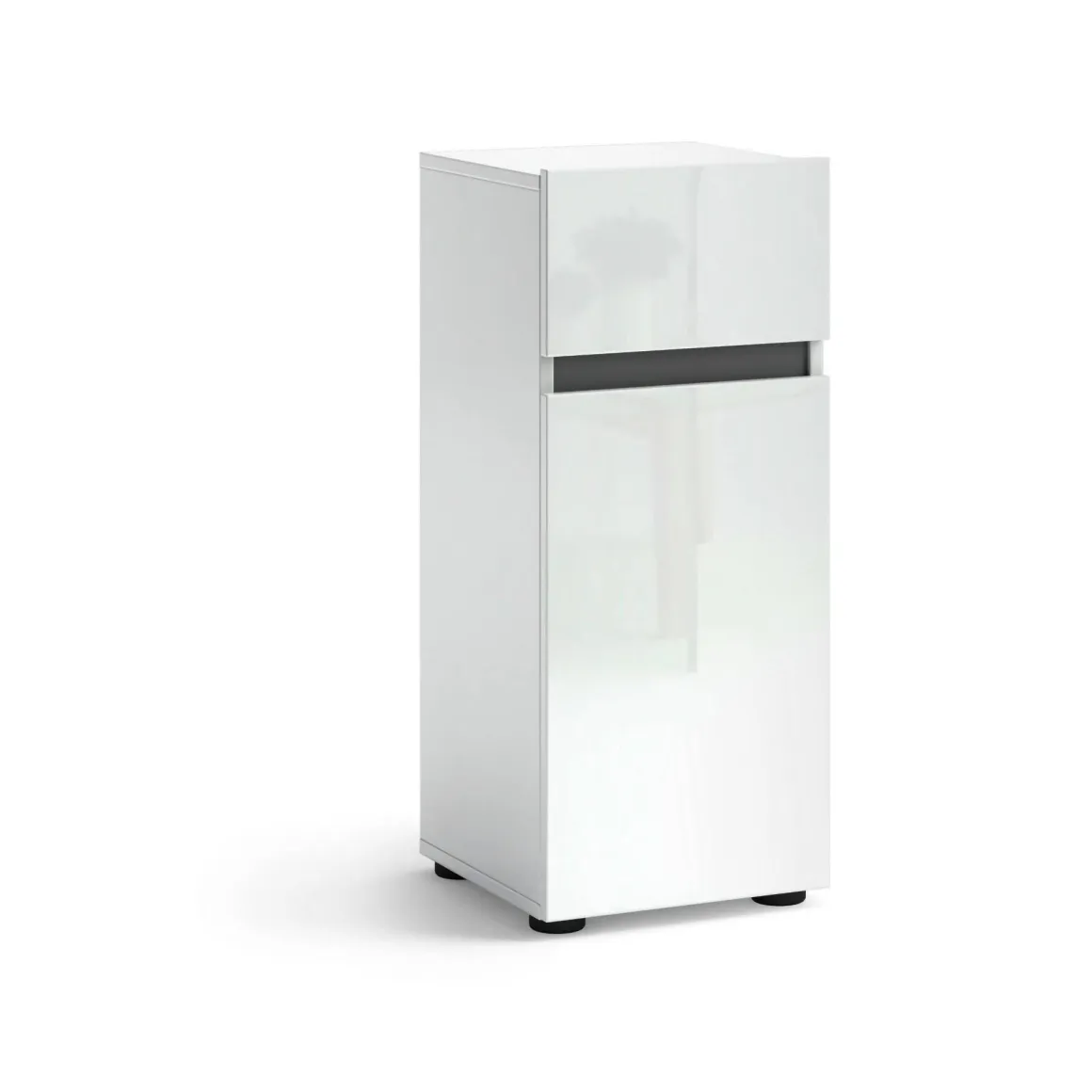 Armadi Multiuso 1 Anta|Camera Da Letto > Dmora Armadio slim 40x180h cm - Aquili Bianco Lucido