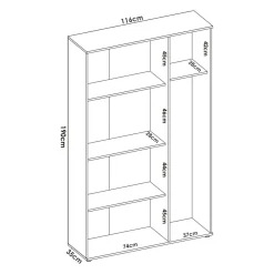 Altri Armadi Multiuso|Camera Da Letto > Dmora Armadio multiuso 116x190h cm - Aniello Bianco