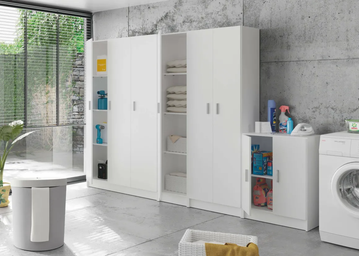 Armadio bianco salvaspazio 59x80h cm - Pan