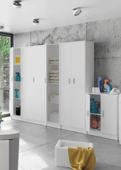 Armadi Multiuso 2 Ante|Camera Da Letto > Dmora Armadio sgabuzzino 59x180h cm - Aragorn Bianco