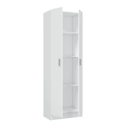 Armadi Multiuso 2 Ante|Camera Da Letto > Dmora Armadio sgabuzzino 59x180h cm - Aragorn Bianco