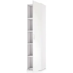 Armadi Multiuso 1 Anta|Camera Da Letto > Dmora Armadio stretto 45x195h cm - Aloise Bianco