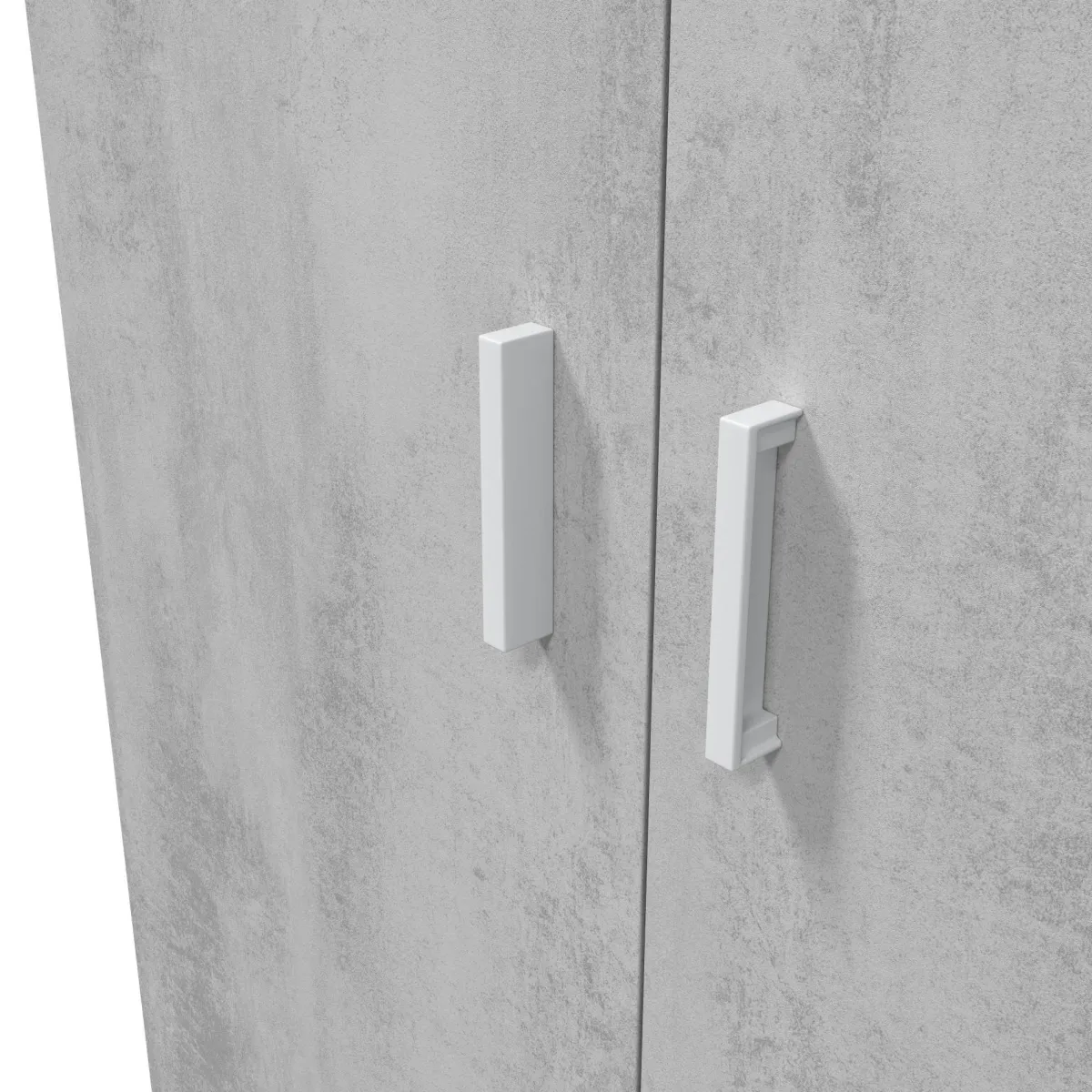Armadi Multiuso 2 Ante|Camera Da Letto > Dmora Armadio cemento e bianco cucina 80x182h cm - Ashkita Bianco, Grigio Cemento