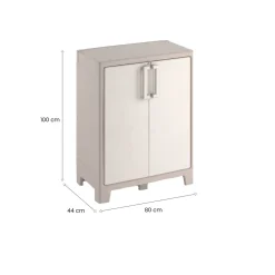 Armadio da esterno Grimsby, 80x44 h100 cm, Sabbia
