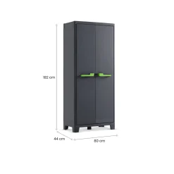 Armadi Da Esterno > Dmora Armadio da esterno Markham, 80x44 h182 cm, Grigio
