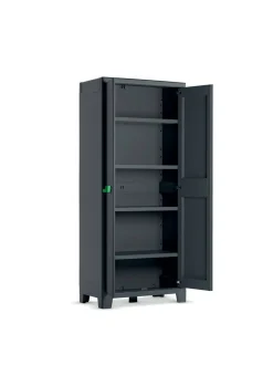 Armadi Da Esterno > Dmora Armadio da esterno Markham, 80x44 h182 cm, Grigio