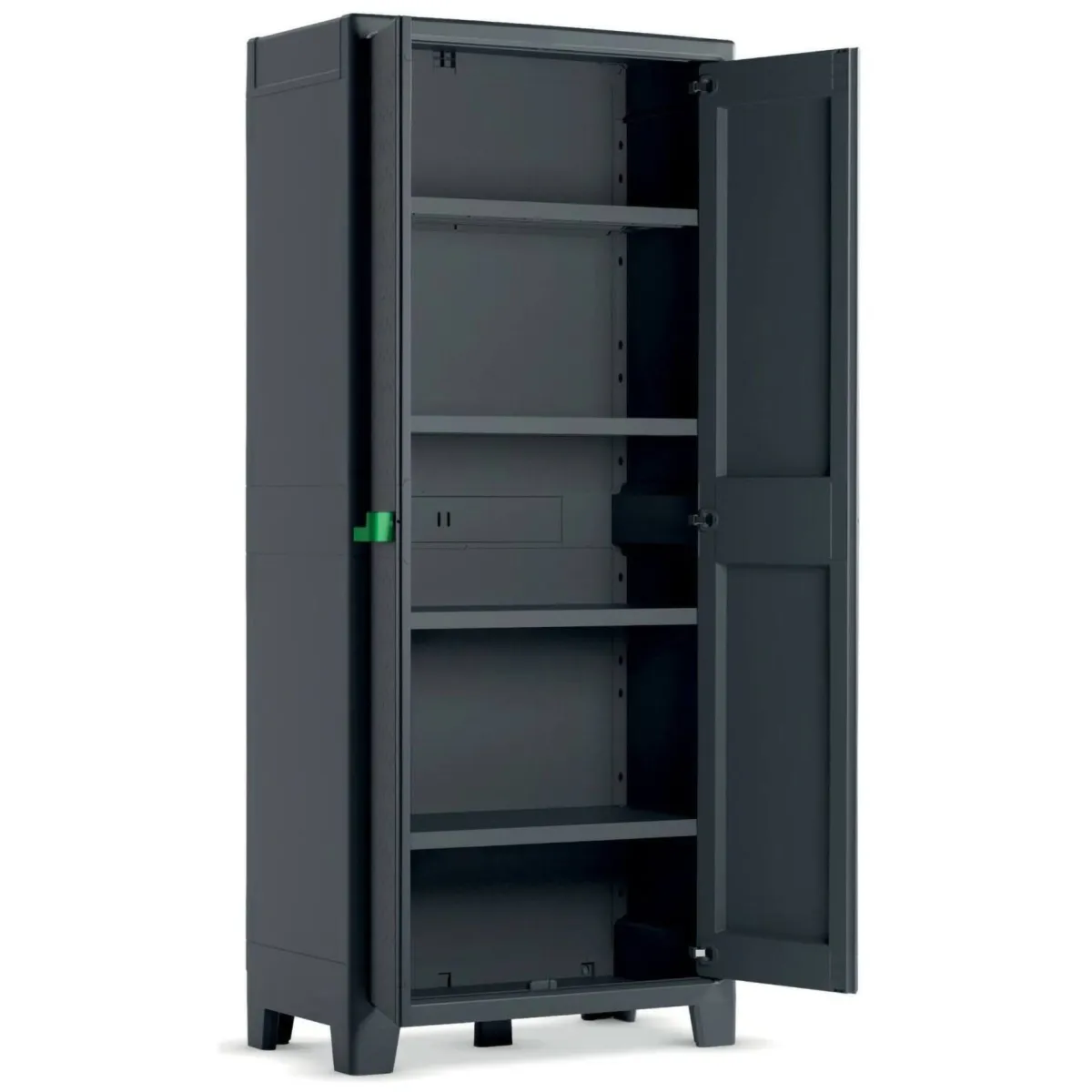 Armadi Da Esterno > Dmora Armadio da esterno Markham, 80x44 h182 cm, Grigio