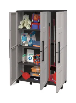Armadio da esterno portascope grigio chiaro e nero 102x169h cm - Aruro