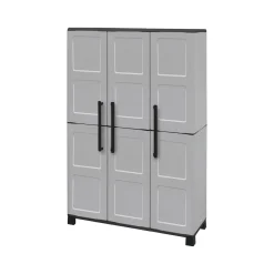 Armadio da esterno portascope grigio chiaro e nero 102x169h cm - Aruro