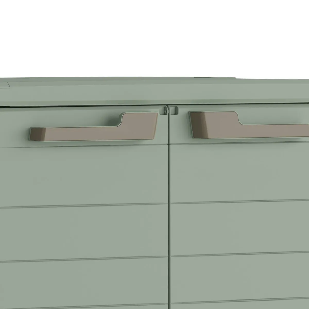 Armadi Da Esterno > Dmora Armadio da esterno Quesnel, 80x44 h100 cm, Grigio e Verde Verde, Grigio