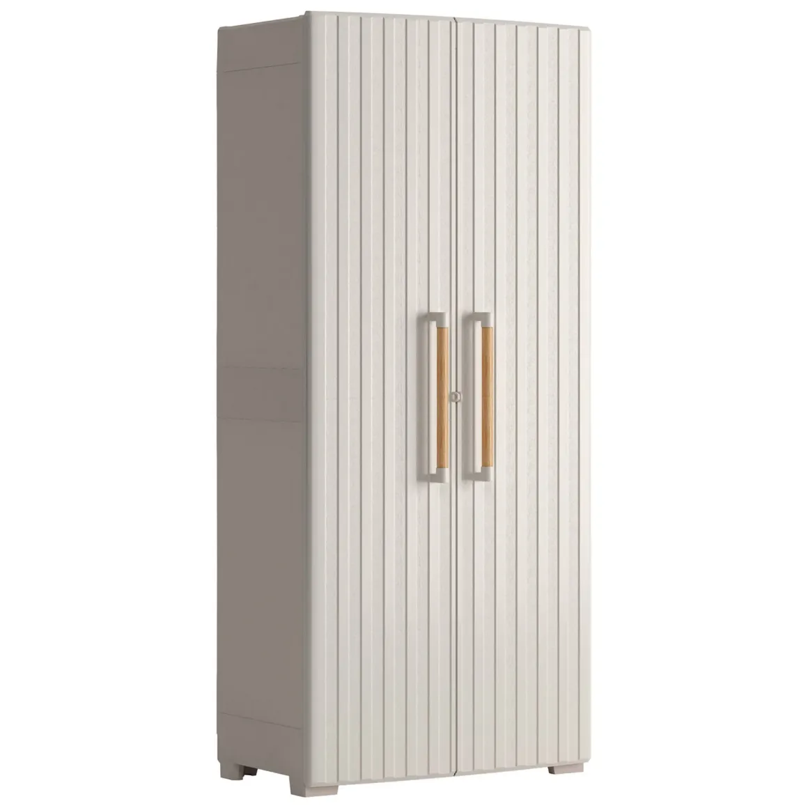 Armadio da giardino impermeabile sabbia 80x180h cm - Melville