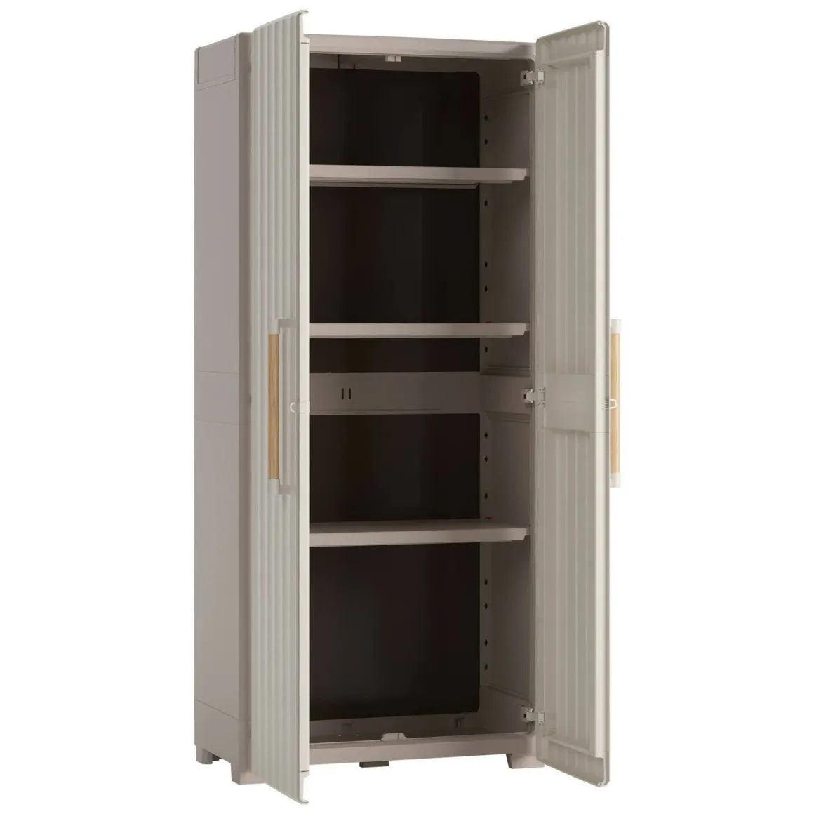 Armadio da giardino impermeabile sabbia 80x180h cm - Melville