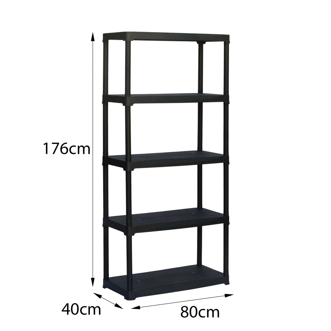 Armadio da outdoor antracite 80x176h cm - Aurelian