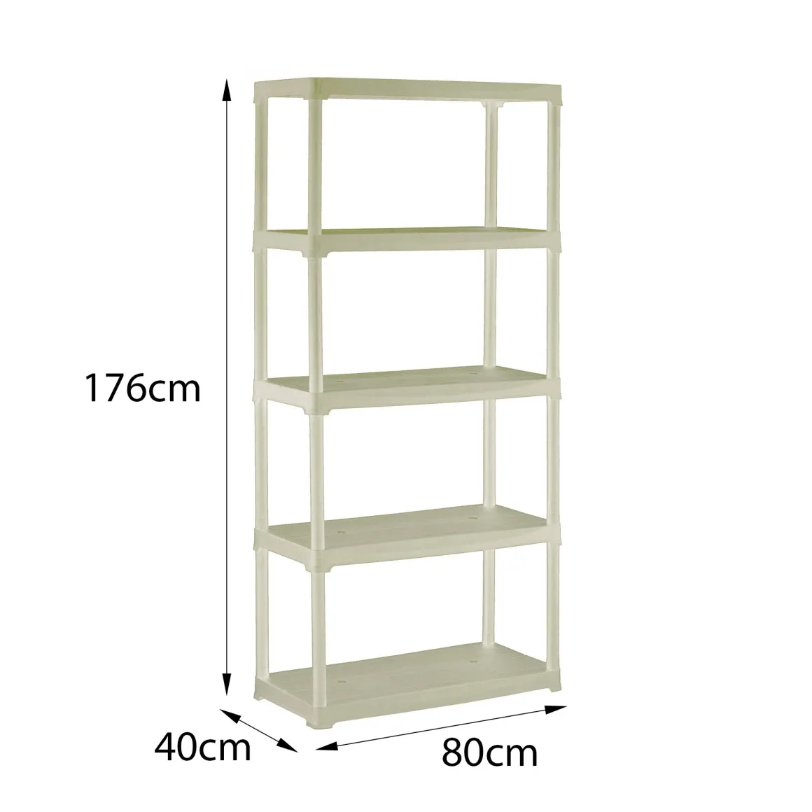 Armadio da outdoor bianco 80x176h cm - Gelsomina