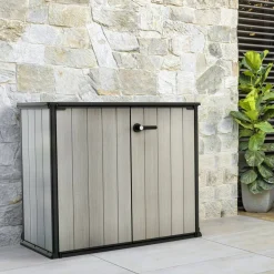 Armadi Da Esterno > Dmora Armadio da terrazzo 140x170h cm - Digby Grigio