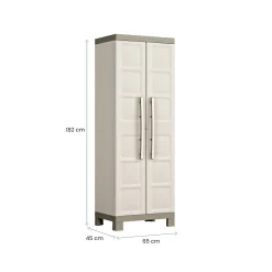 Armadi Da Esterno > Dmora Armadio esterno alto sabbia 65x182h cm - Strathmore Marrone Sabbia