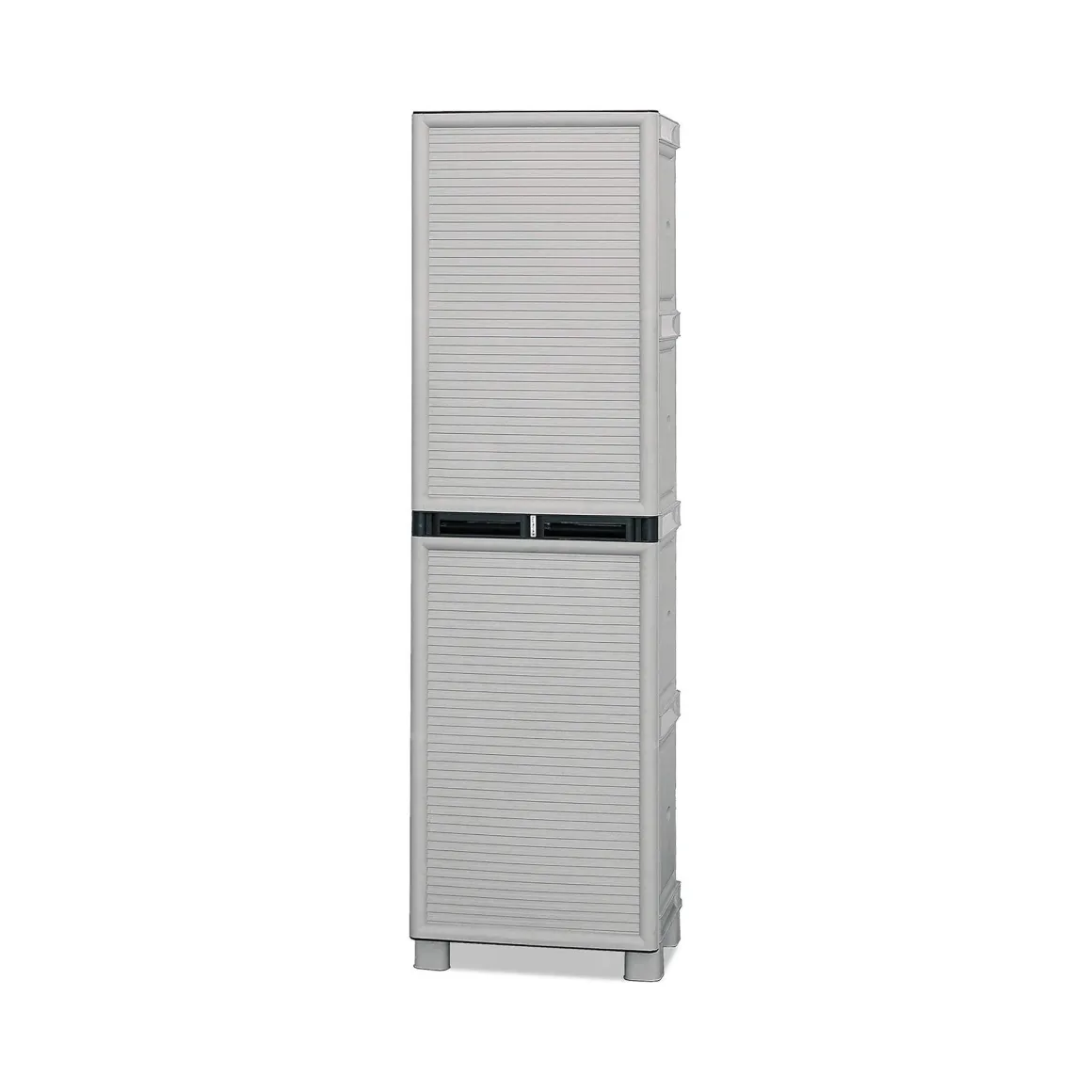 Armadi Da Esterno|Outdoor > Dmora Armadio esterno 2 ante 70x172h cm - Allain Grigio Chiaro