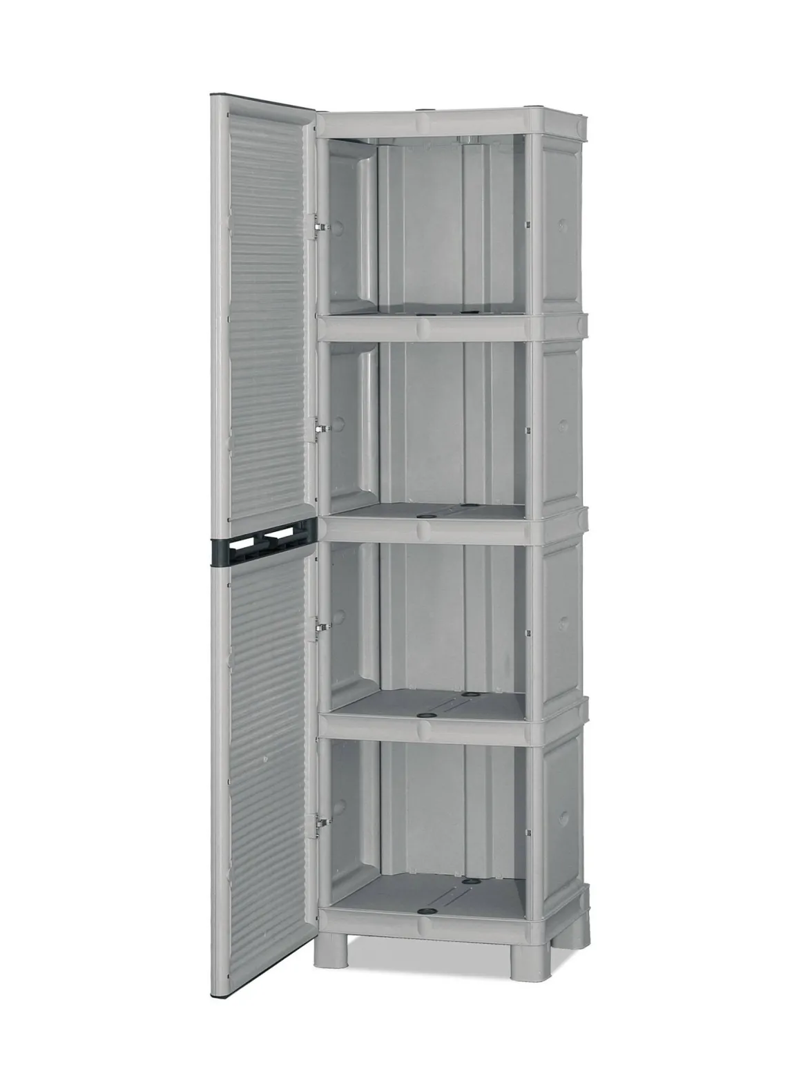 Armadi Da Esterno|Outdoor > Dmora Armadio esterno 2 ante 70x172h cm - Allain Grigio Chiaro