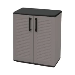 Armadio esterno 2 ante grigio e nero 68x84h cm - Arisa