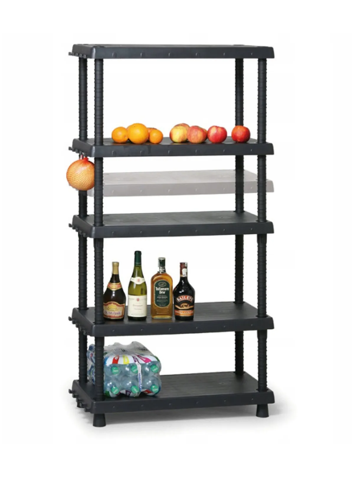 Scaffali|Armadi Da Esterno > Dmora Armadio esterno antracite 82x164h cm - Goshenita Nero Antracite