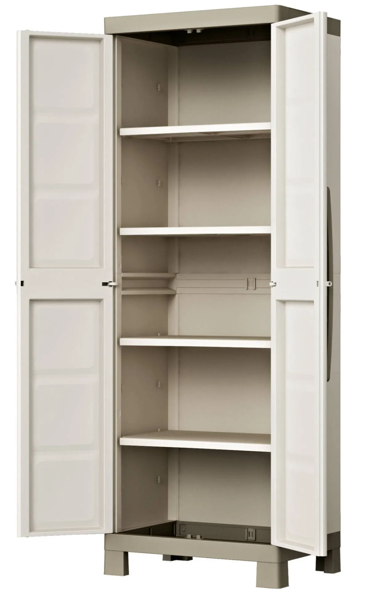 Armadi Da Esterno > Dmora Armadio giardino 2 ante sabbia 65x182h cm - Strathmore Marrone Sabbia