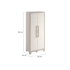 Armadio in plastica alto sabbia 80x182h cm - Grimsby