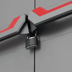 Armadio in plastica 2 ante grigio 68x173h cm - Cochrane