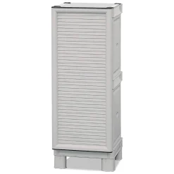 Armadio in plastica 2 ante grigio chiaro 35x92h cm - Arlinda