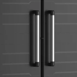 Armadi Da Esterno > Dmora Armadio in plastica 2 ante 65x182h cm - Terrebonne Nero