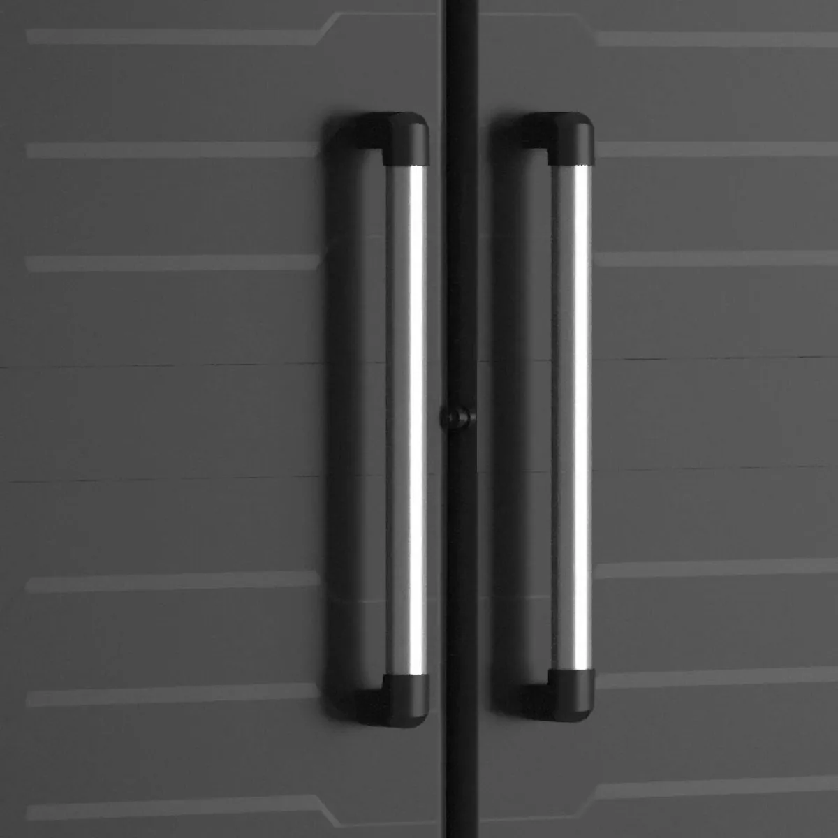Armadi Da Esterno > Dmora Armadio in plastica 2 ante 65x182h cm - Terrebonne Nero
