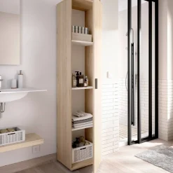 Armadio legno bagno 39x190h cm - Arrow