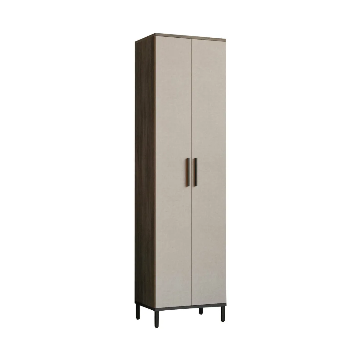 Armadio marrone e grigio salvaspazio 50x183h cm - Albizia