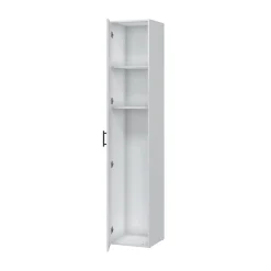 Armadi Multiuso 1 Anta > Dmora Armadio Multiuso 1 Anta 2 Ripiani Apertura Battente 41x206h cm, Un'anta - Crucoli Bianco