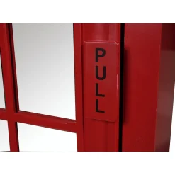 Armadio Multiuso 1 Anta Rosso Beige 2 Ripiani Appendiabiti 68x215h cm, Cassetti - Pachino
