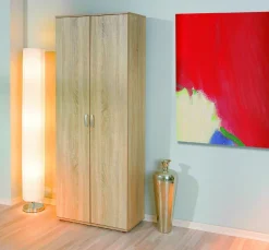 Armadi Multiuso 2 Ante > Dmora Armadio Multiuso 2 Ante 5 Ripiani Apertura Battente 70x189h cm, 2 Ante - Pazzano Beige