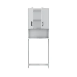 Armadio Multiuso 2 Ante Bianco 3 Ripiani Apertura Battente 73x206h cm, 2 Ante - Delebio