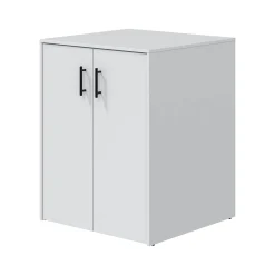 Armadi Multiuso 2 Ante > Dmora Armadio Multiuso 2 Ante 4 Ripiani Cassetti 78x115.5h cm, 5 Vani - Montale Bianco Lucido